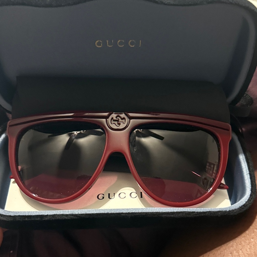 Gucci Burgundy Sunglasses